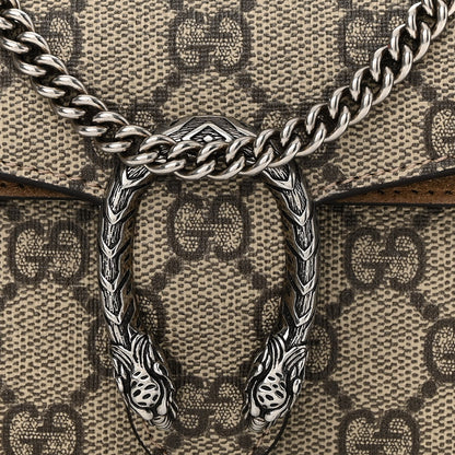 Gucci GG Supreme Monogram Super Mini Dionysus Shoulder Bag Taupe 7 of 12