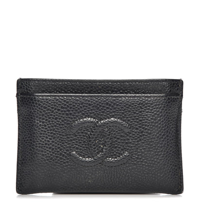 Chanel Caviar Timeless CC Card Holder Black 1 of 8