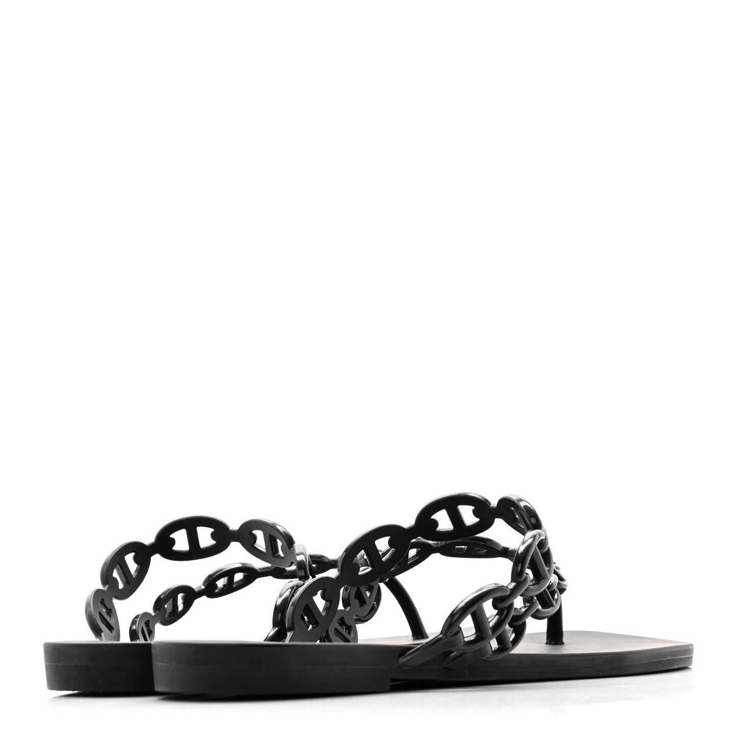 Rubber Chaine d'Ancre Island Sandals 39 Black