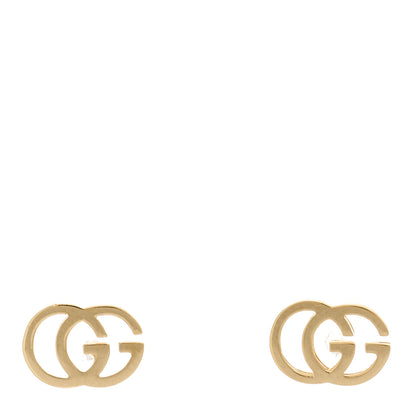 Gucci 18K Yellow Gold GG Tissue Stud Earrings 1 of 5