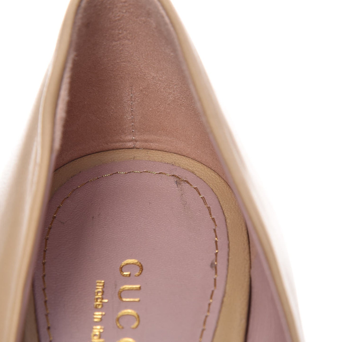 Nappa Betty Platform High Heel Pumps 36 Cream