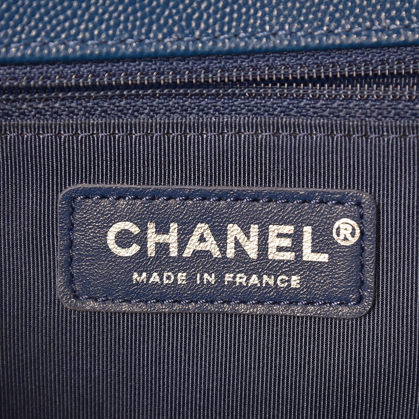 Caviar Quilted New Medium Boy Flap Blue