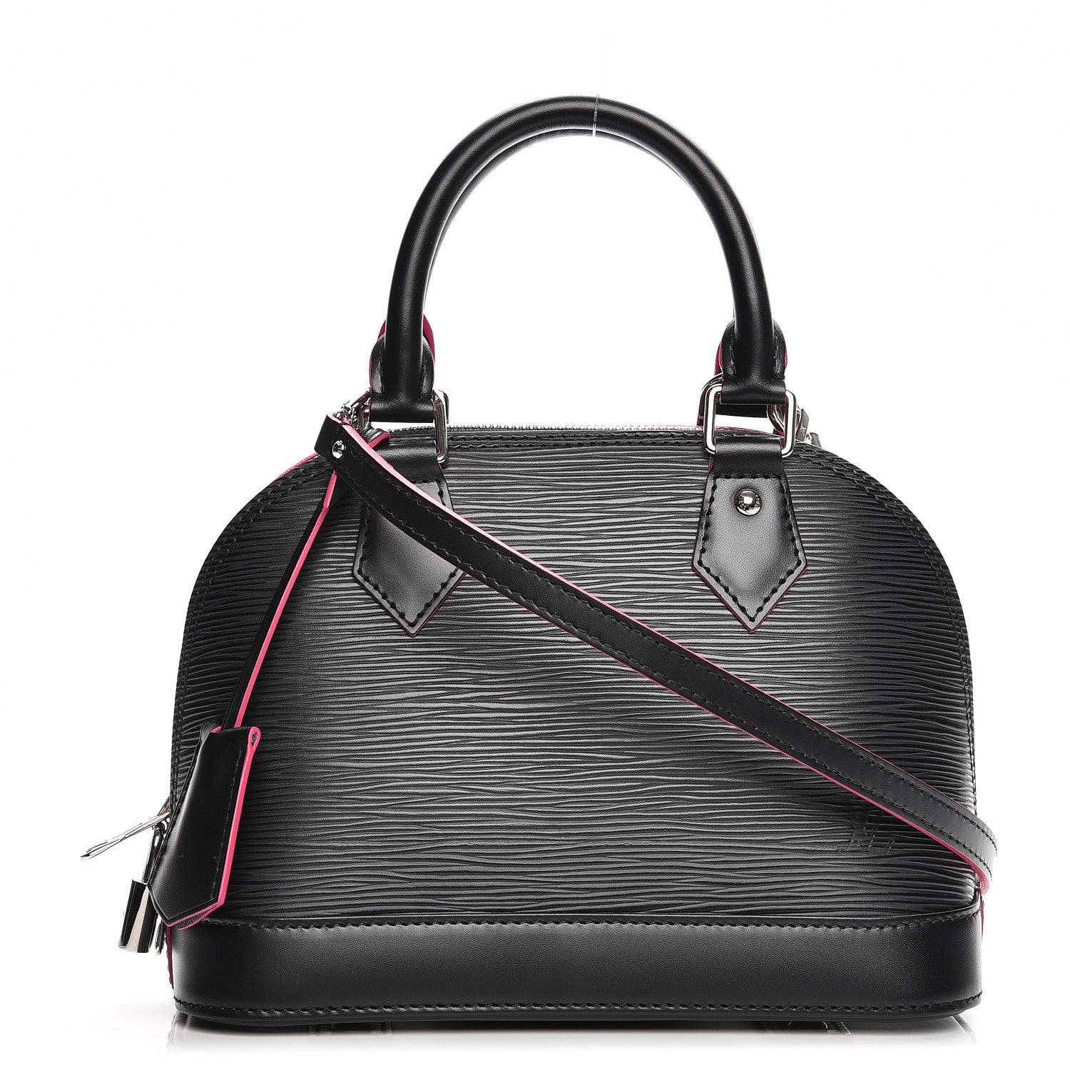 Louis Vuitton Epi Alma BB Black Hot Pink 1 of 6