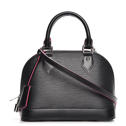 Louis Vuitton Epi Alma BB Black Hot Pink 1 of 6