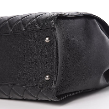 Chanel Caviar Quilted Large CC Bucket Bag Black 6 of 10
