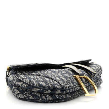 Christian Dior Monogram Saddle Bag Blue 4 of 10