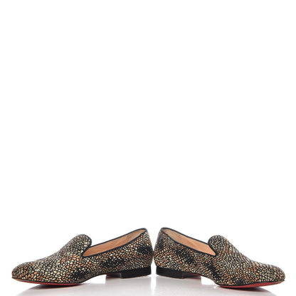 Christian Louboutin Jacquard Sakouette Loafer Flats 39 Brown Beige 6 of 11