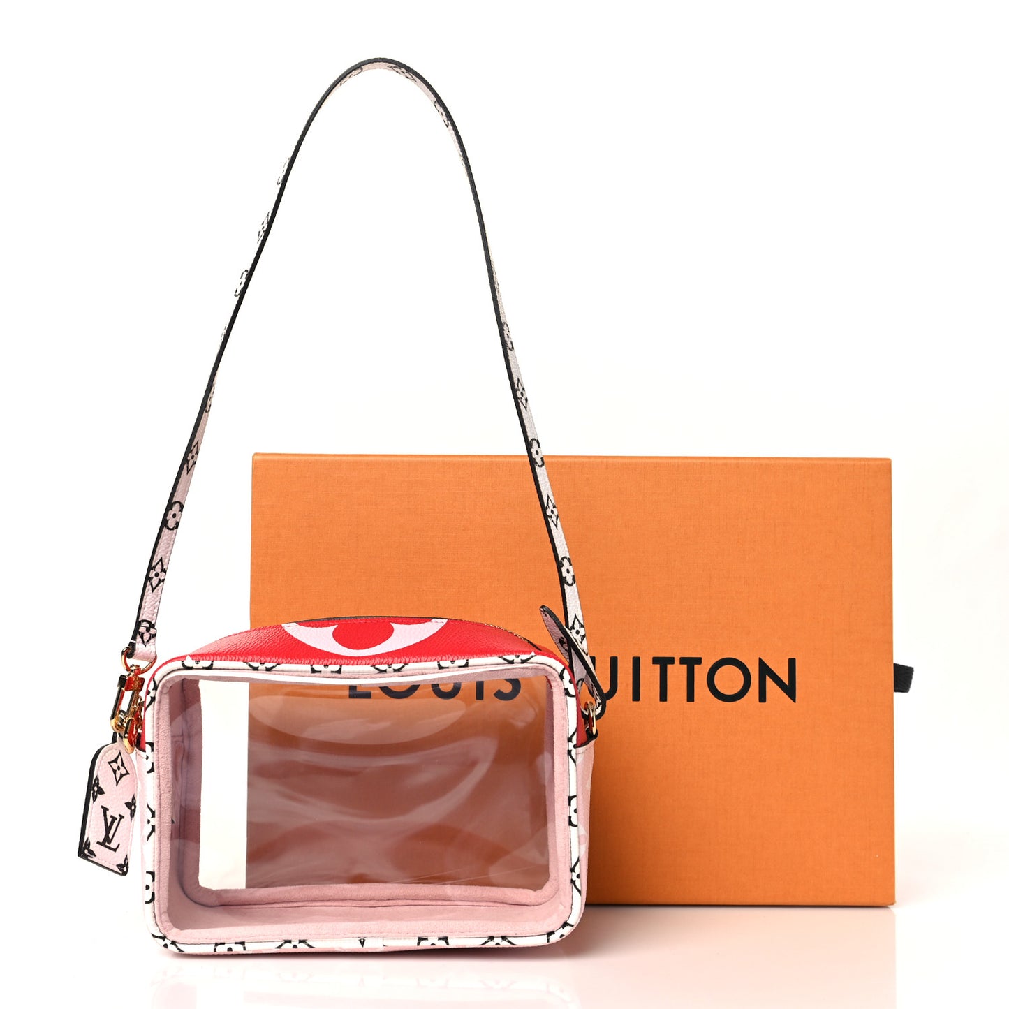 Monogram Giant Beach Pouch Rouge