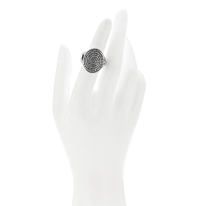 David Yurman Sterling Silver Diamond Cable Coil Ring 49 5 2 of 5