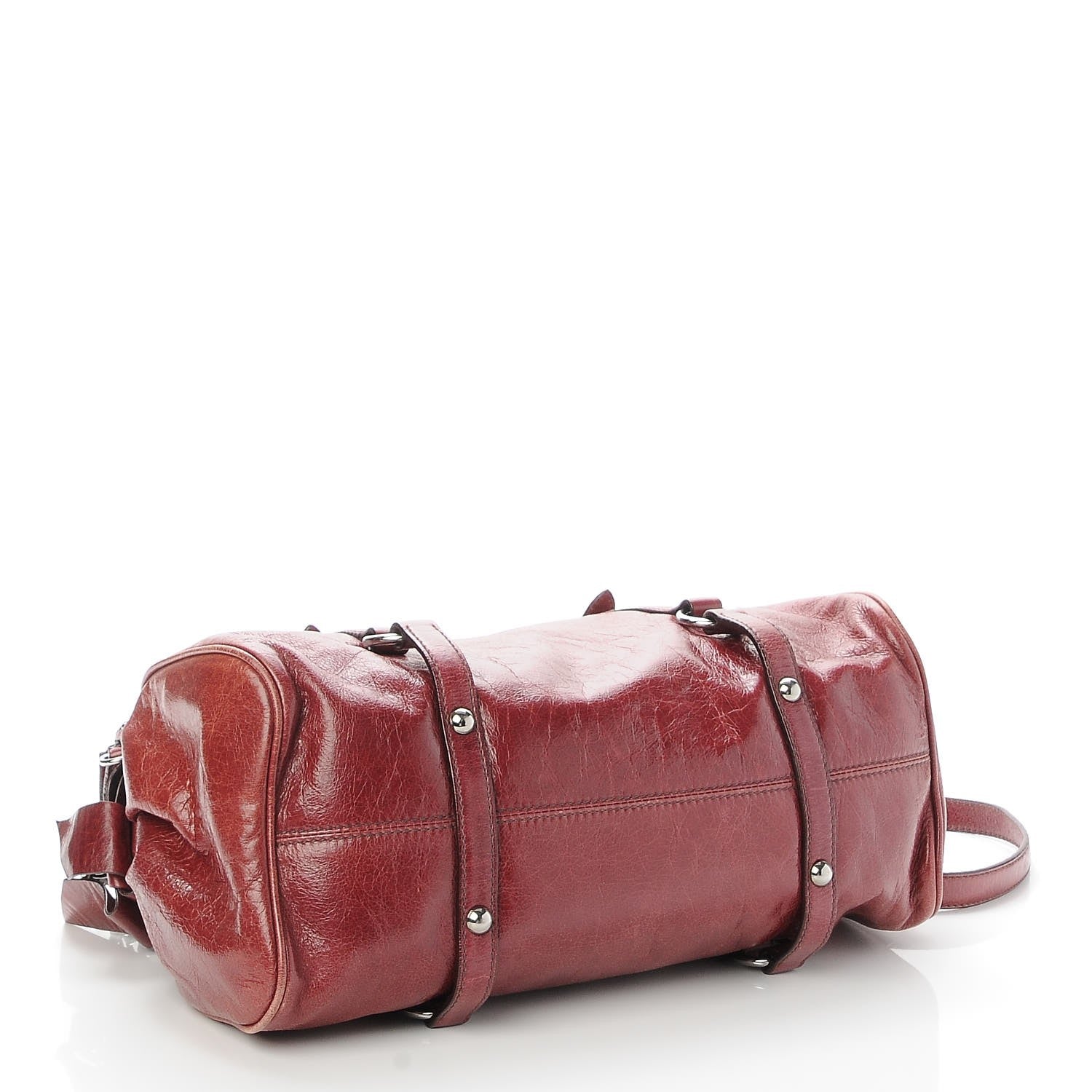 Miu Miu Vitello Lux Medium Bow Bag Amarena 5 of 11