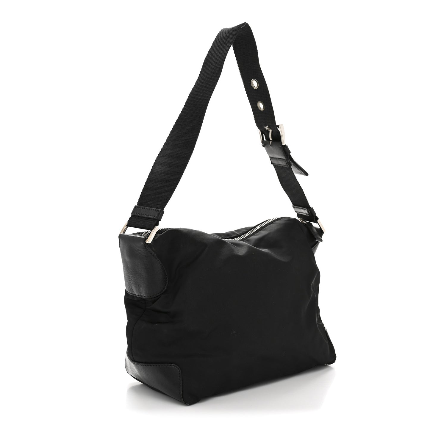 Nylon Shoulder Bag Black