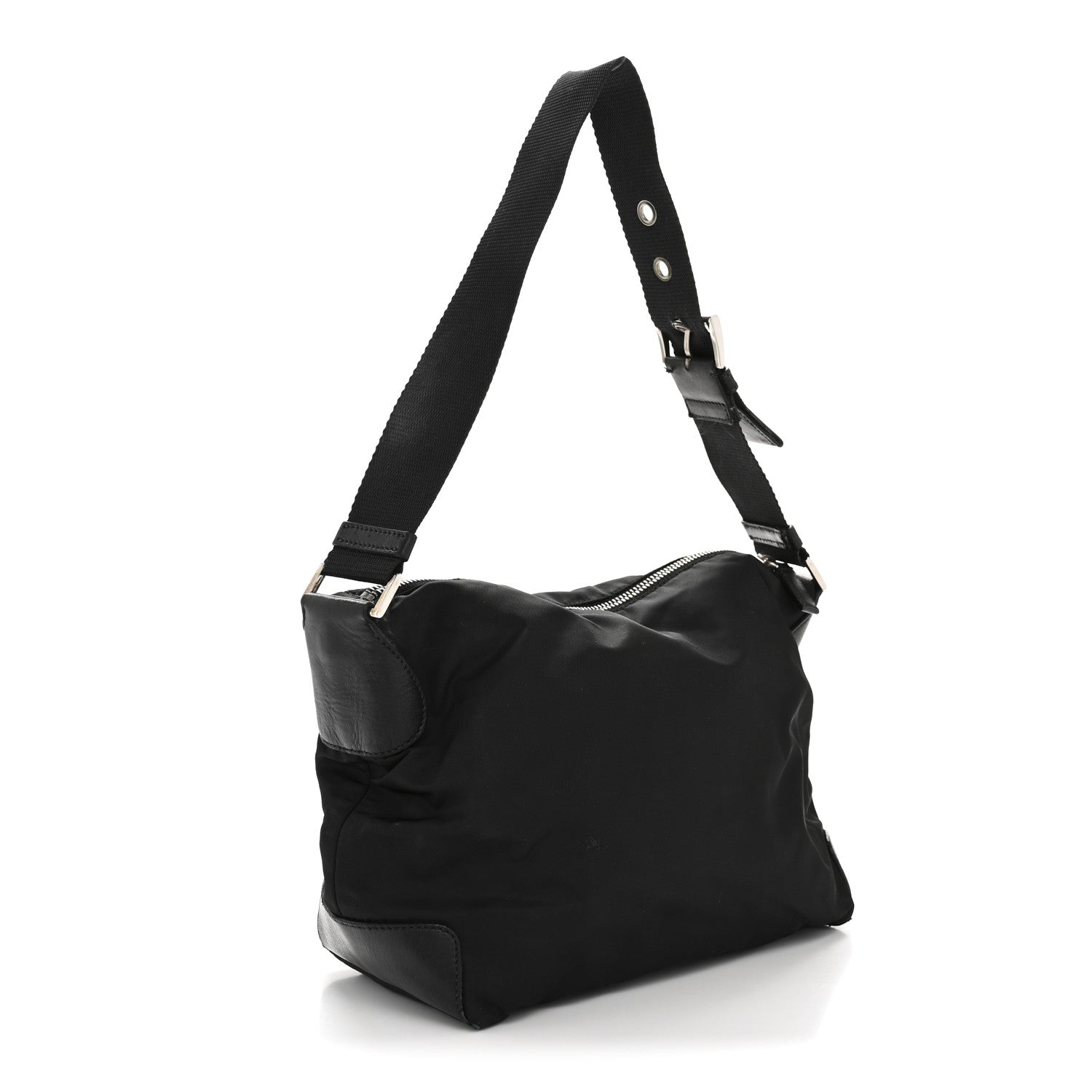 Prada Nylon Shoulder Bag Black 3 of 14