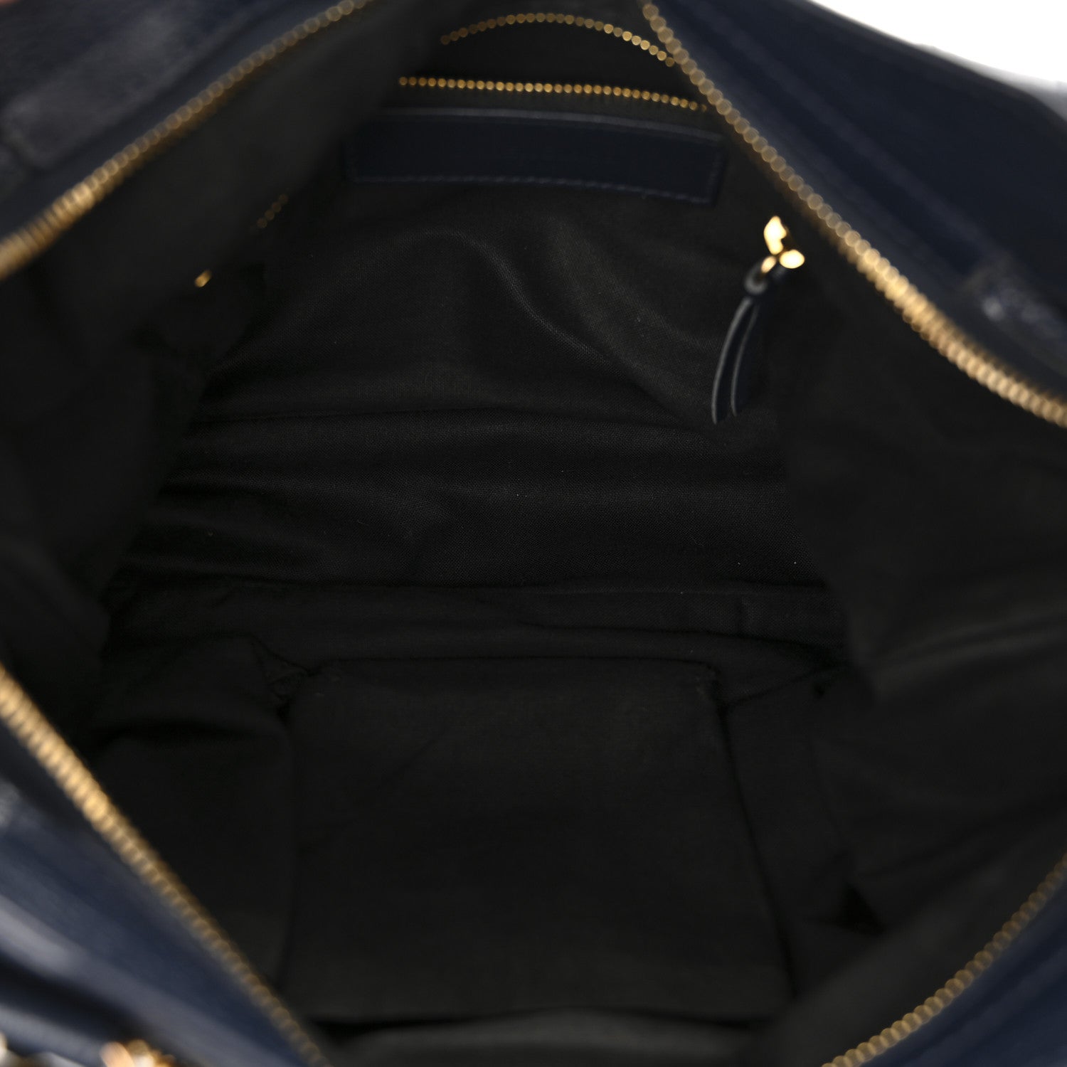 Balenciaga Chevre Gold Metallic Edge Hardware Town Bleu Nuit Dark Sea 5 of 15