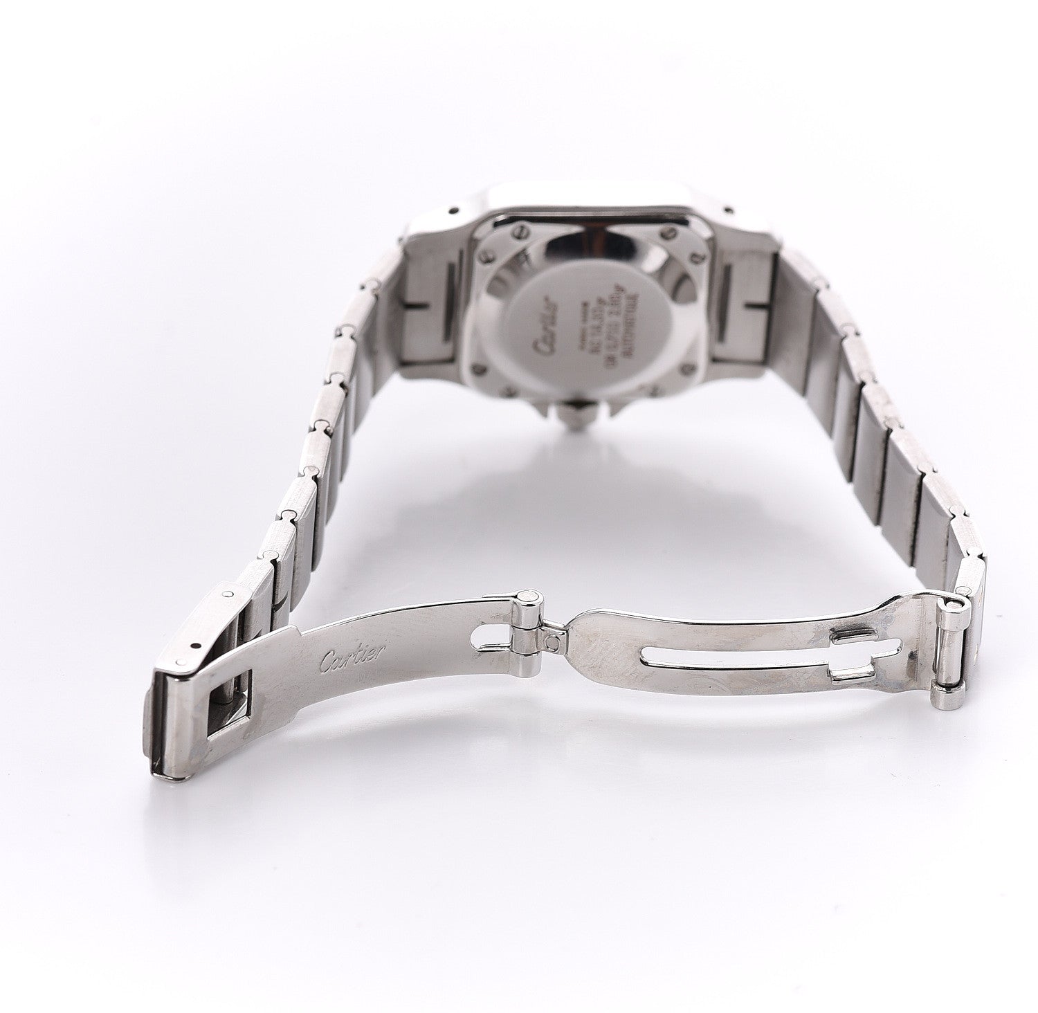 Cartier Stainless Steel 18K Yellow Gold 24mm Santos De Cartier Galbee Automatic Watch 6 of 7