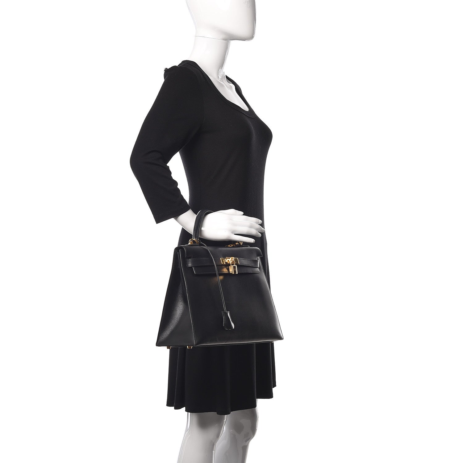 Hermes Box Kelly Sellier 32 Black 2 of 12