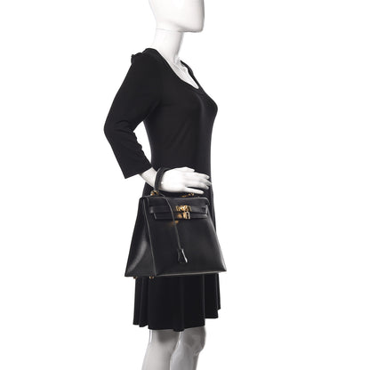 Hermes Box Kelly Sellier 32 Black 2 of 12