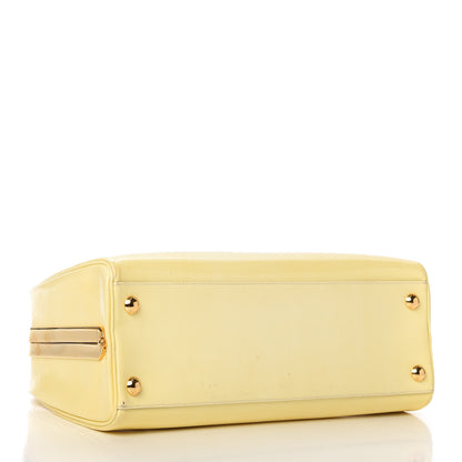 Prada Saffiano Vernice Pyramid Bag White 5 of 15