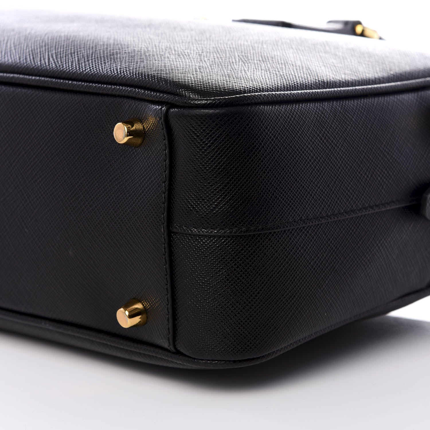 Prada Saffiano Travel Briefcase Black 7 of 8