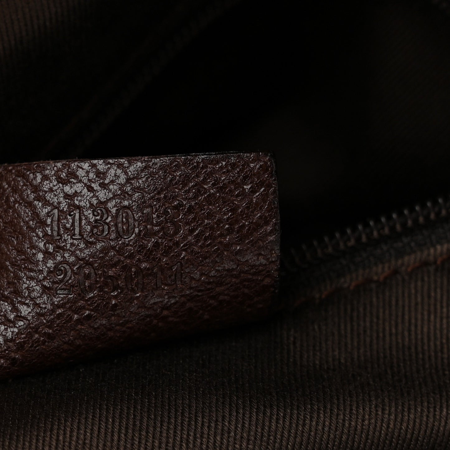 GG Supreme Monogram Medium Flat Messenger Bag Dark Brown