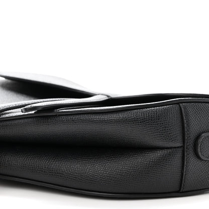 Christian Dior Grained Calfskin Saddle Bag Black 10 of 11