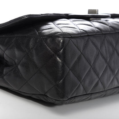Chanel Washed Lambskin Quilted Jumbo Hybrid Reissue Flap Black 8 of 10