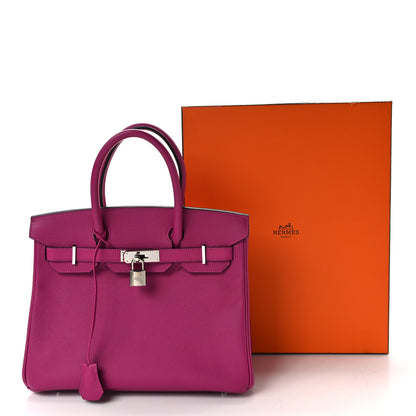 Hermes Epsom BIRKIN 30 Rose Pourpre 9 of 9