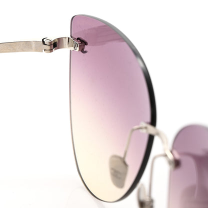 Chanel Titanium Frameless Cat Eye CC Sunglasses 4273-T Purple 11 of 16