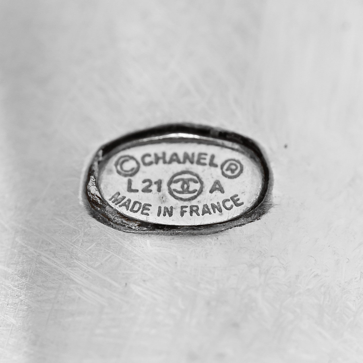 Chanel Crystal CC Crown Signet Ring 54 6.75 Gold 4 of 5