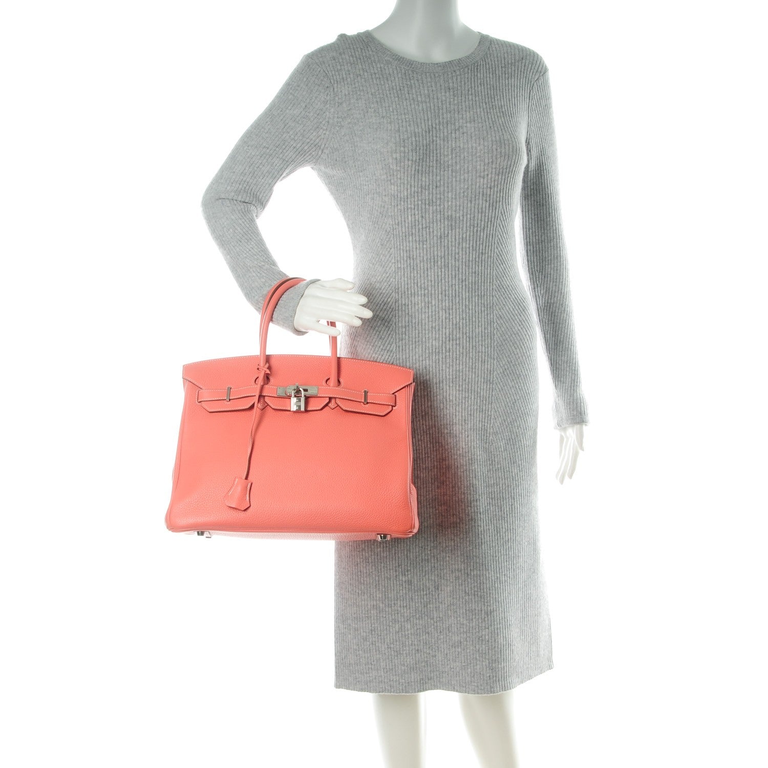 Hermes Taurillon Clemence Birkin 35 Crevette 2 of 26