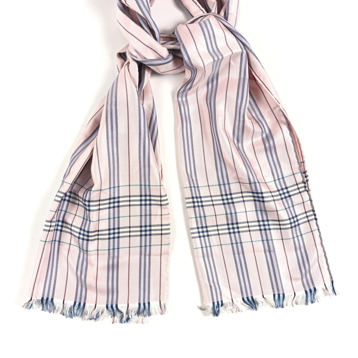 Burberry Silk Candy Check Square Scarf Pink 3 of 8