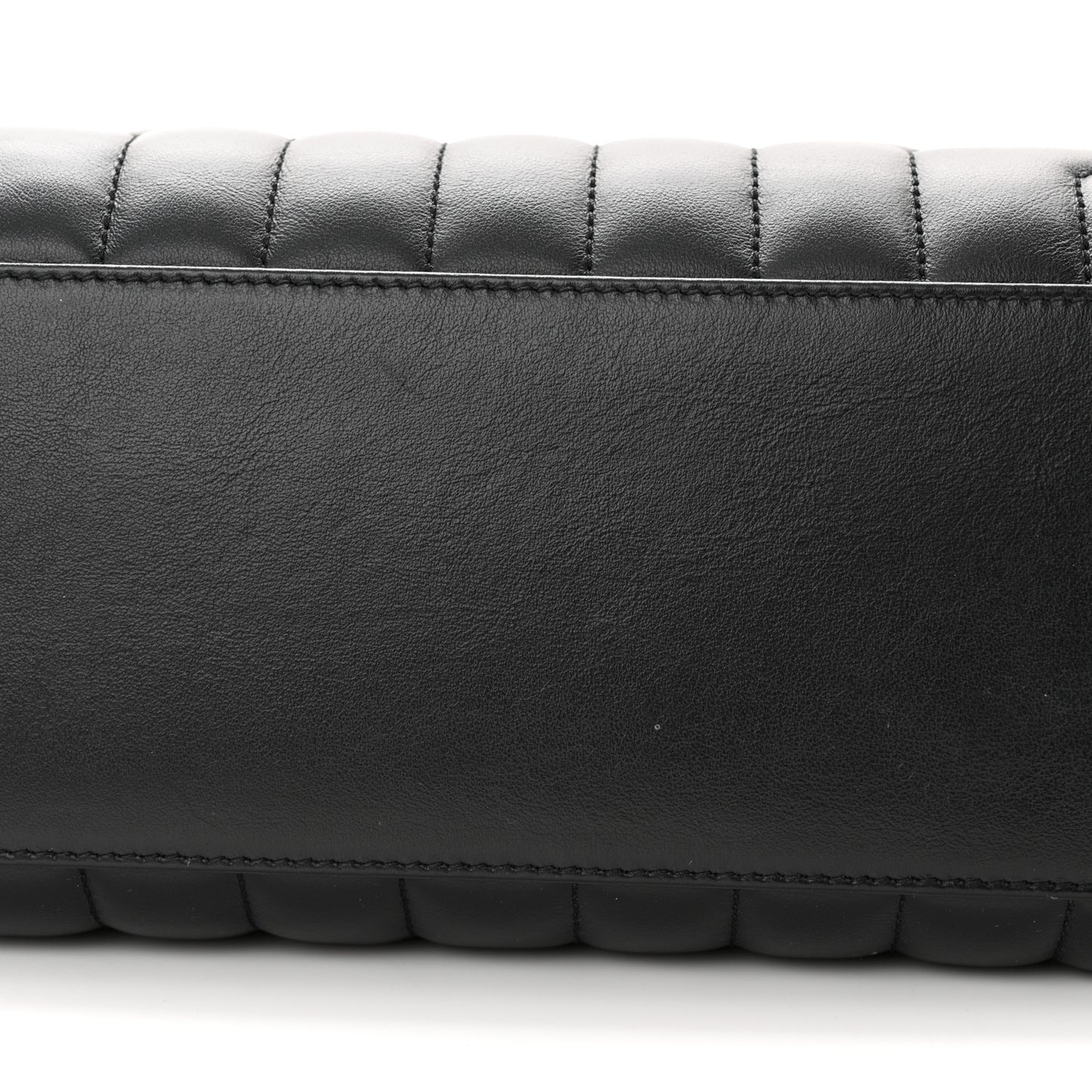 Calfskin Y Quilted Monogram Medium Loulou Chain Satchel Black
