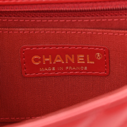 Chanel Calfskin Chevron Quilted Mini Statement Flap Red 6 of 12