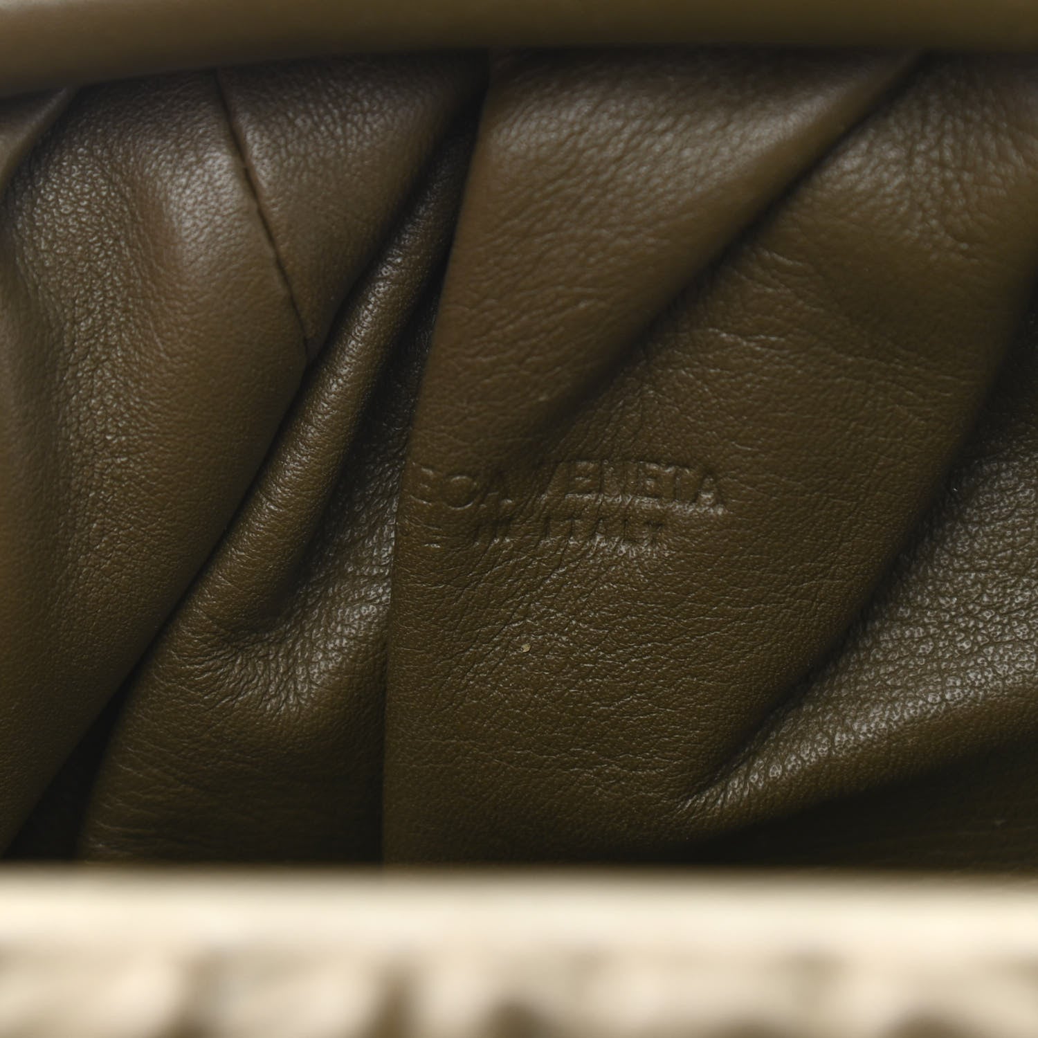 Bottega Veneta Butter Calfskin The Mini Pouch Kaki Fondente 7 of 11