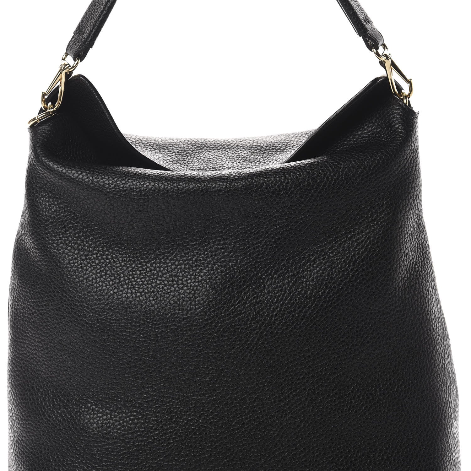Burberry Grainy Calfskin Medium Hobo Black 8 of 11
