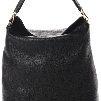 Burberry Grainy Calfskin Medium Hobo Black 8 of 11