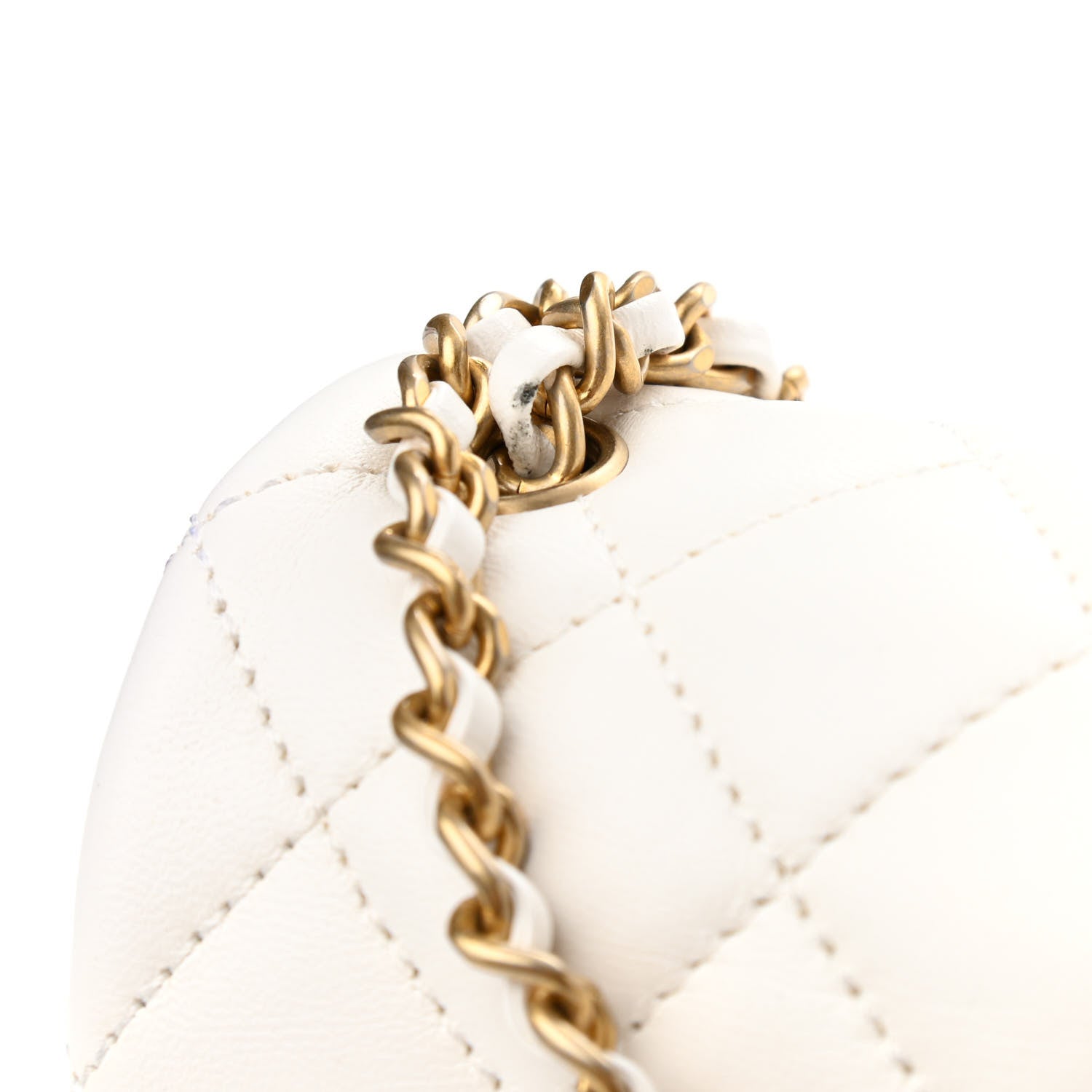 Chanel Lambskin Quilted Mini Rectangular Pearl Crush Flap White 11 of 14