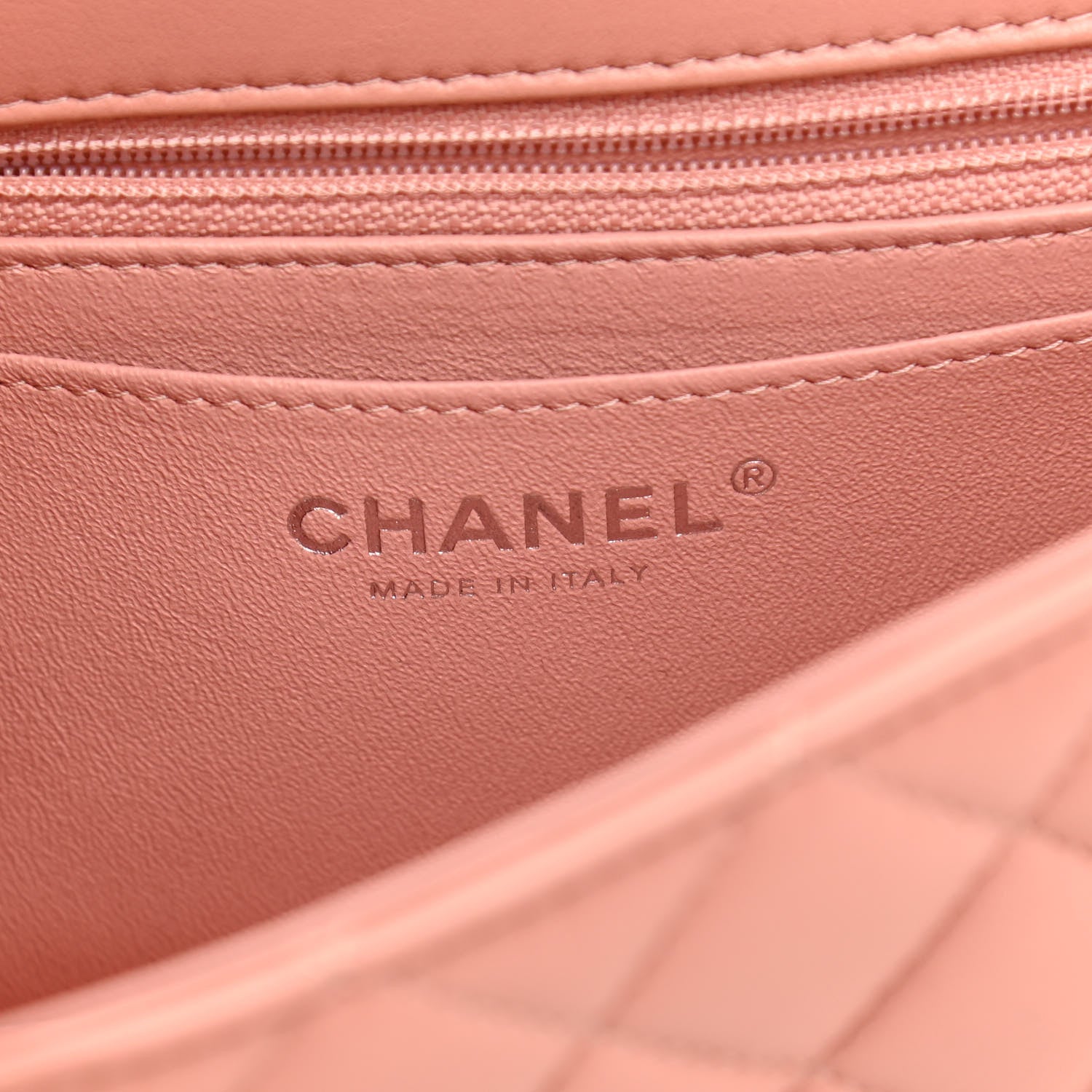 Chanel Lambskin Quilted Mini Rectangular Flap Dark Pink 6 of 11