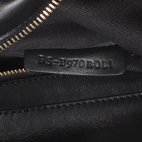 Vitello Medium Rockstud Tote Black
