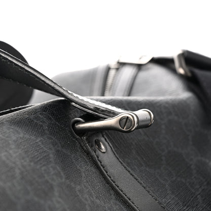 Gucci GG Supreme Monogram Medium Carry-On Duffle Bag Black Grey 13 of 16
