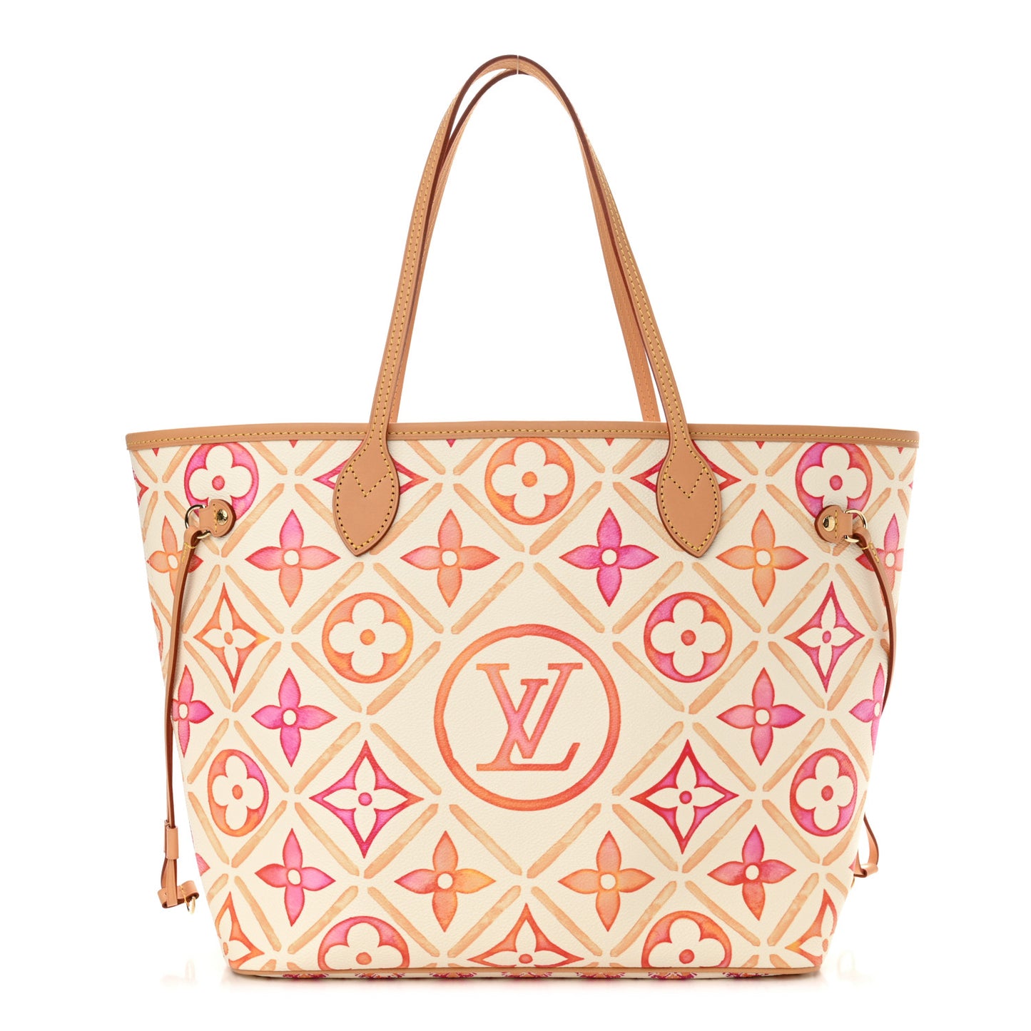 Monogram Giant By The Pool 2.0 Neverfull MM Coral