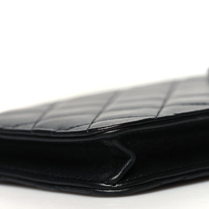 Chanel Lambskin Quilted CC Phone Holder Black 10 of 12