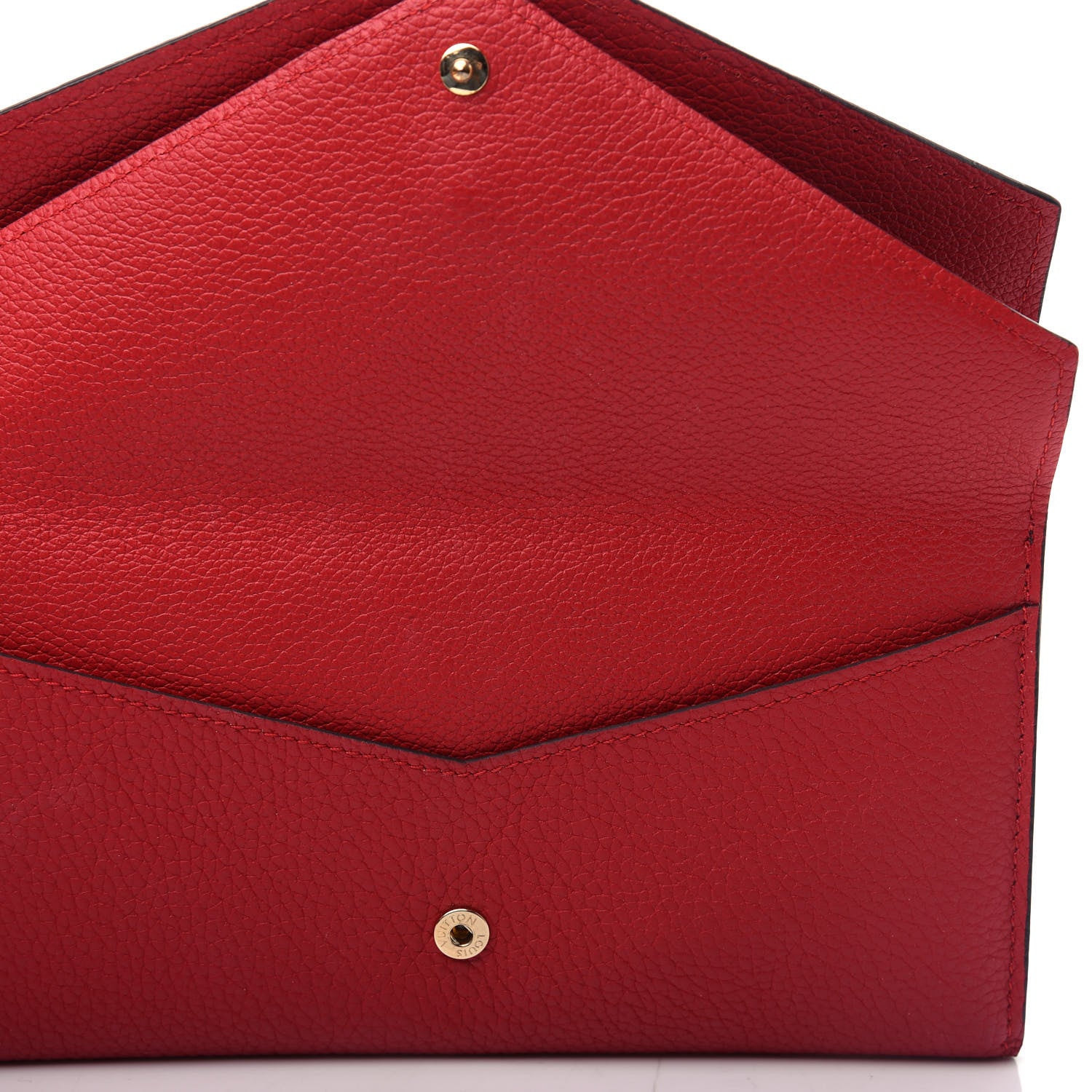 Louis Vuitton Calfskin Double V Wallet Rubis 6 of 8
