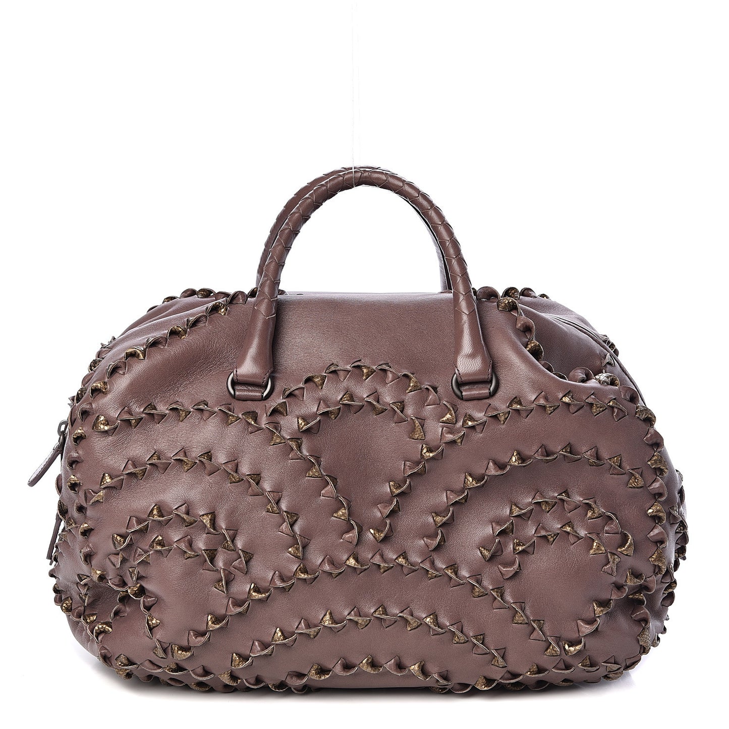 Nappa Karung Intrecciato San Marco Tote Lilac