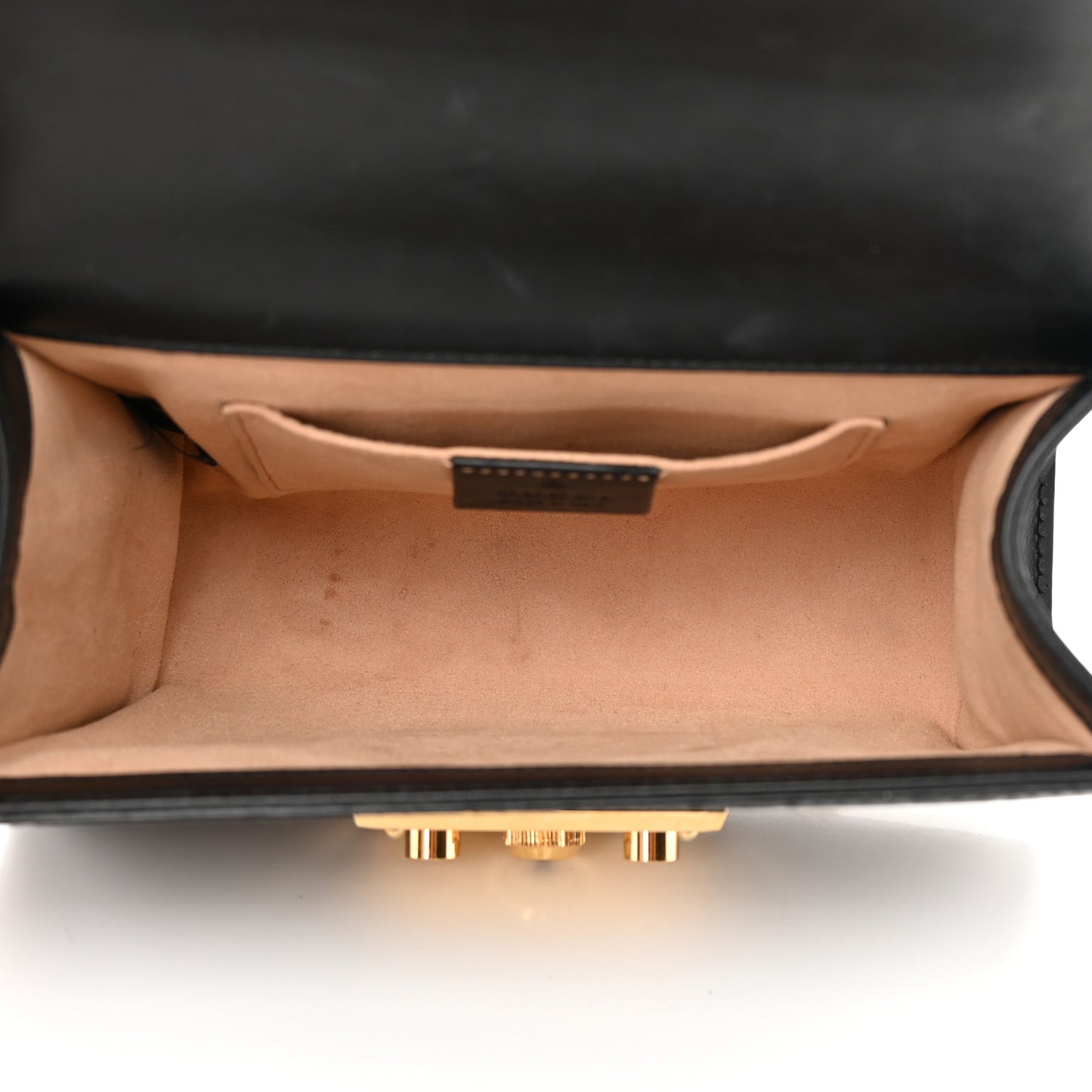 Guccissima Small Padlock Shoulder Bag Black