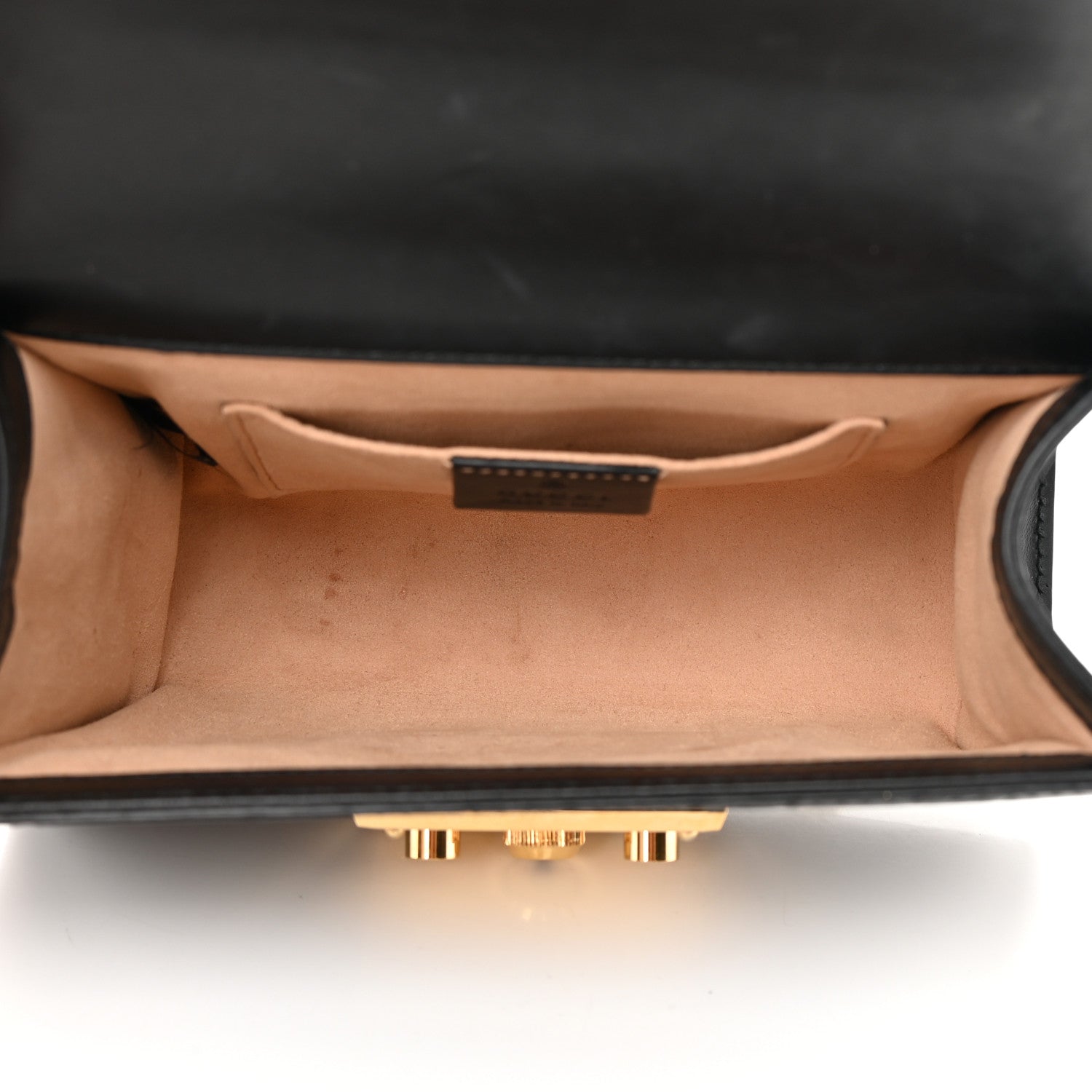 Gucci Guccissima Small Padlock Shoulder Bag Black 5 of 14
