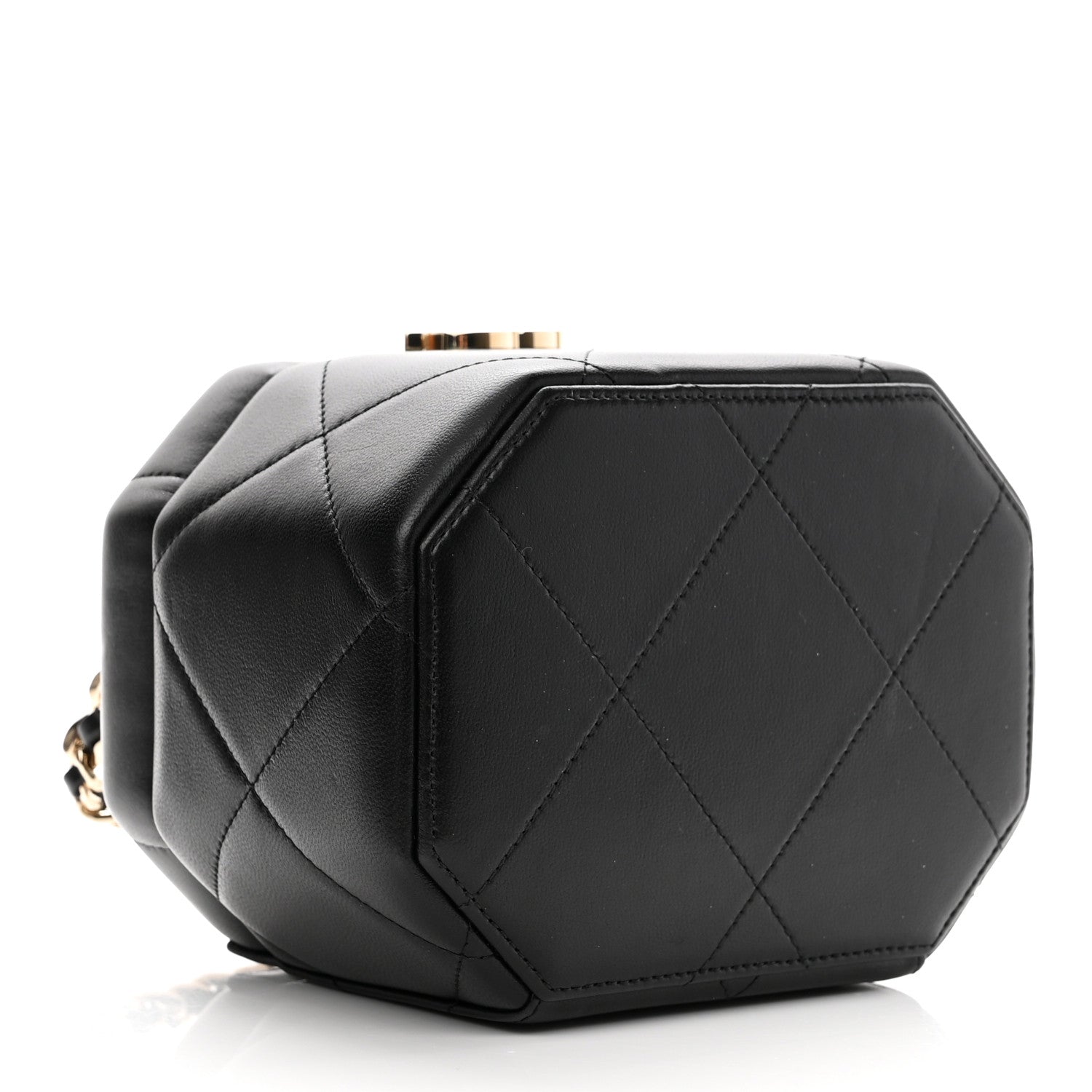 Chanel Lambskin Quilted Vendome Case Black 4 of 11