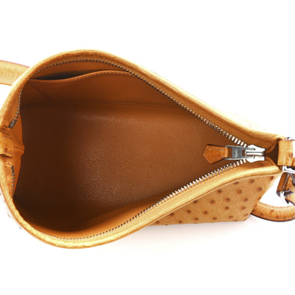 Hermes Ostrich Berlingot 23 PM Saffron 5 of 10