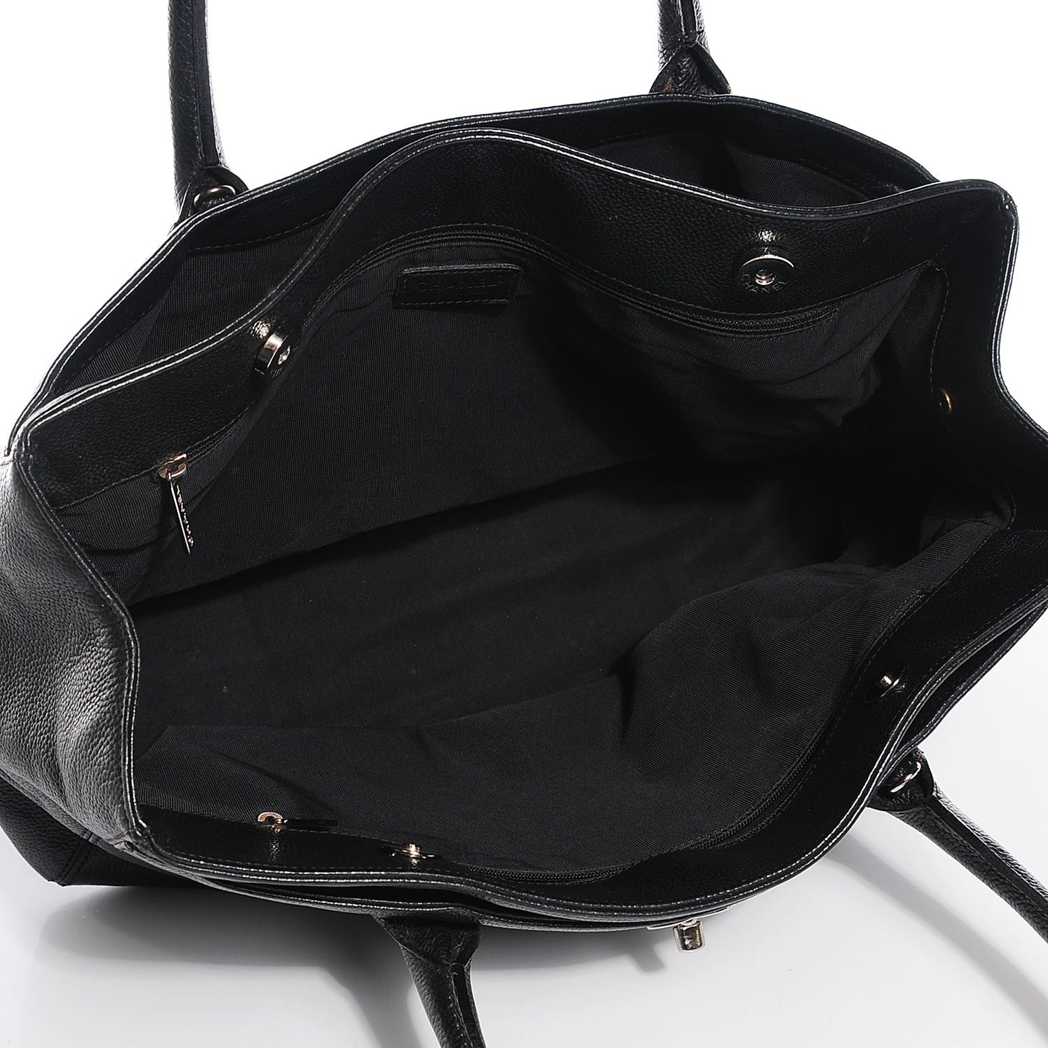 Chanel Calfskin Cerf Executive Shopper Tote Black 5 of 7