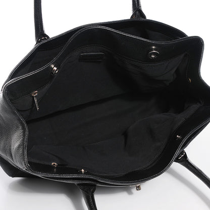 Chanel Calfskin Cerf Executive Shopper Tote Black 5 of 7