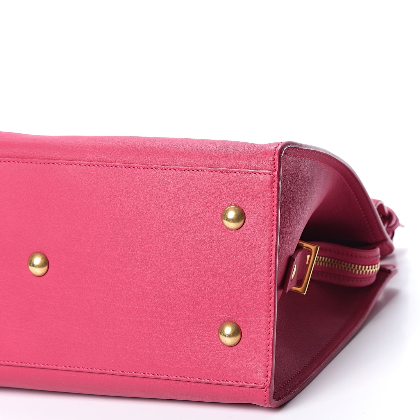 Calfskin Small Classic Y Cabas Fuchsia